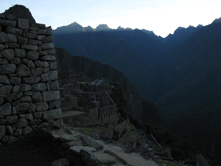 Sunrise Over Machu Picchu From Agricultural Terraces, Machu Picchu, Peru