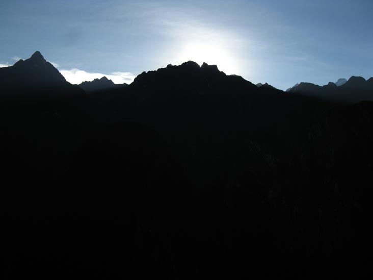 Sunrise Over Machu Picchu From Agricultural Terraces, Machu Picchu, Peru, July 14, 2010