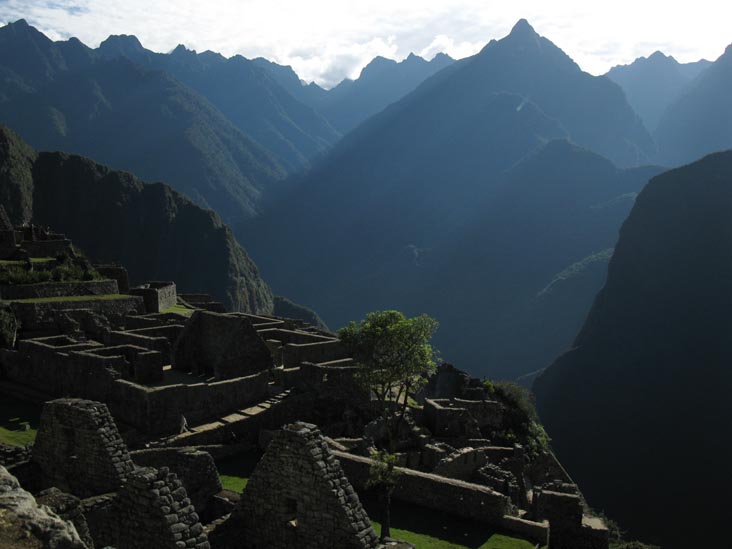 View From Machu Picchu Over Royal Group/Royal Enclosures, Machu Picchu, Peru