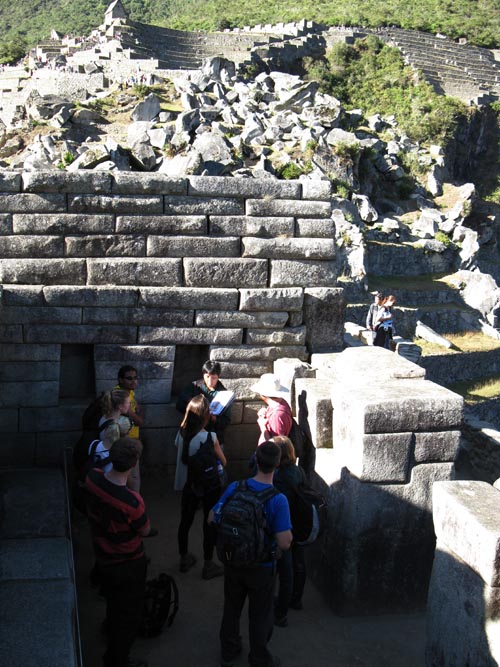 Chamber of the Ornaments/Sacristy From Steps Leading To Intihuatana, Machu Picchu, Peru