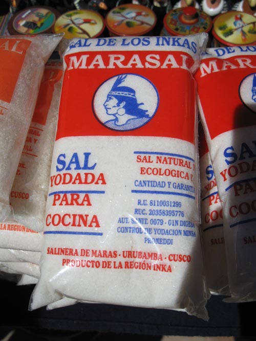 Marasal Salt, Gift Shop, Salineras de Maras, Maras District, Cusco Region, Peru