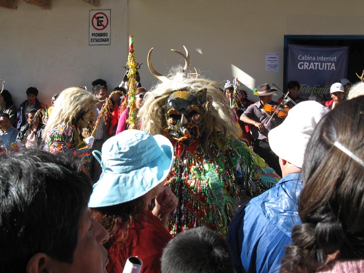 Saqras, Fiesta Virgen del Carmen, Plaza de Armas, Paucartambo, Peru, July 15, 2010