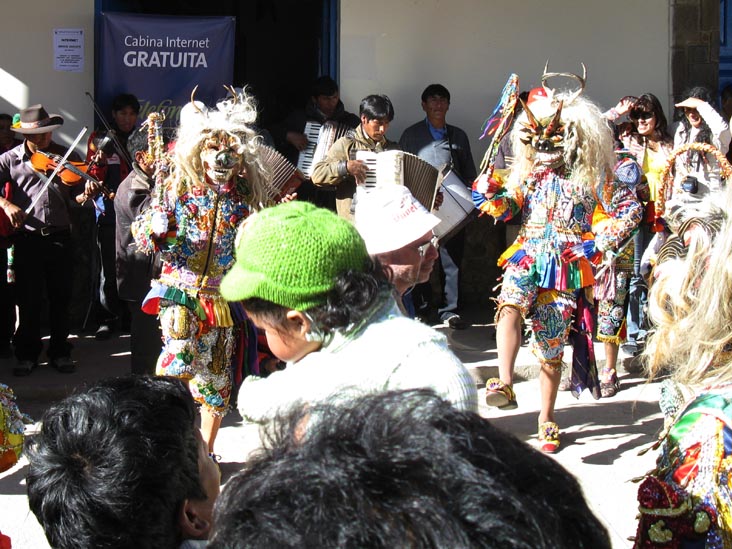 Saqras, Fiesta Virgen del Carmen, Plaza de Armas, Paucartambo, Peru, July 15, 2010