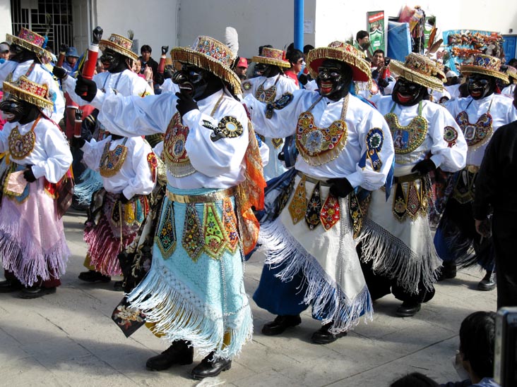 Qhapaq Negros, Fiesta Virgen del Carmen, Plaza de Armas, Paucartambo, Peru, July 15, 2010