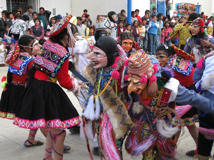 Maqtas, Waka Waka, Fiesta Virgen del Carmen, Plaza de Armas, Paucartambo, Peru, July 15, 2010