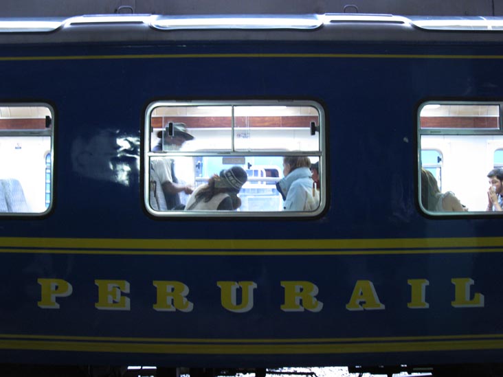 Perurail Expedition Train 34, Estación Machu Picchu/Machu Picchu Train Station, Aguas Calientes/Machupicchu Pueblo, Cusco Region, Peru