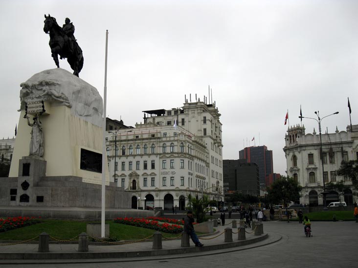 José de San Martín Statue, Plaza San Martín, Central Lima, Lima, Peru, July 4, 2010