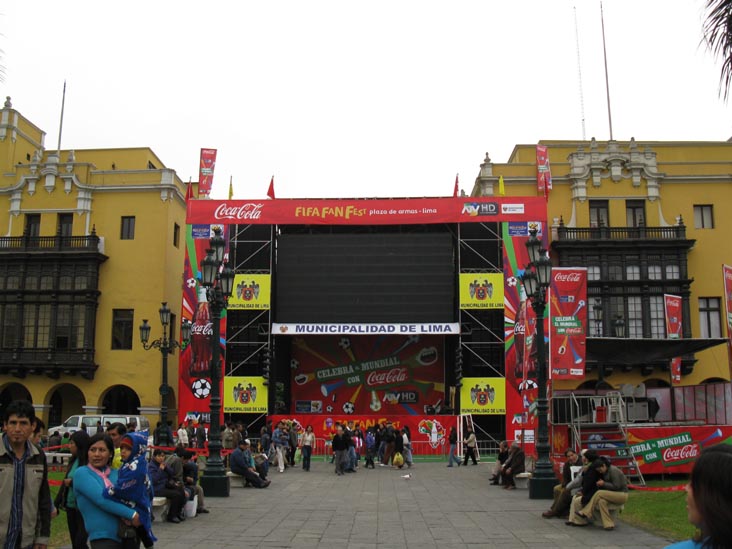 FIFA Fan Fest Site, Plaza de Armas/Plaza Mayor, Central Lima, LimaVision City Tour, Lima, Peru, July 4, 2010