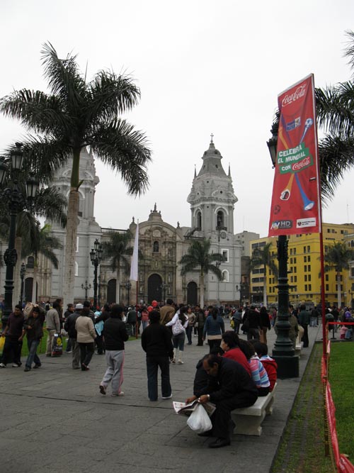 Basílica Catedral de Lima/Basilica Cathedral, Plaza de Armas/Plaza Mayor, Central Lima, LimaVision City Tour, Lima, Peru, July 4, 2010