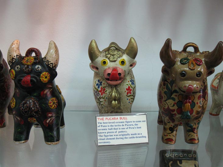 Pucara Bull Ceramic Figures, Cuy Arts, Avenida José Larco, 929, Miraflores, Lima, Peru
