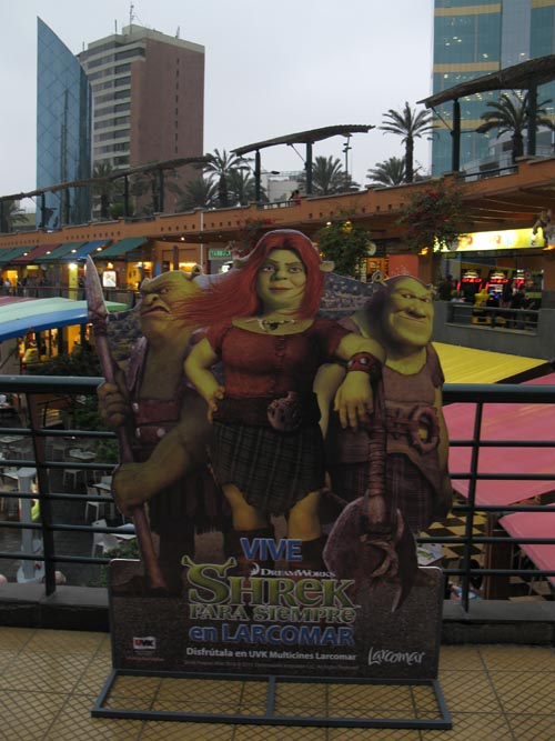 Shrek Cutout, Larcomar, Miraflores, Lima, Peru