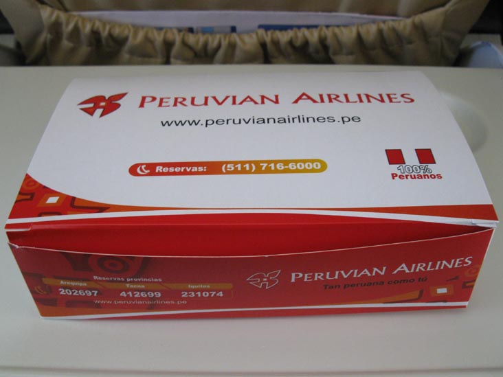 In-Flight Snack, Peruvian Airlines Flight 217 From Cusco To Lima, Peru
