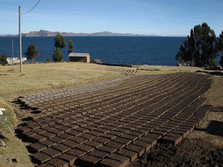 Adobe Bricks, Amantaní Island, Lake Titicaca/Lago Titicaca, Peru
