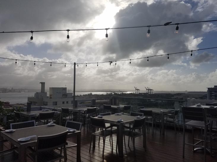 View From Rooftop Pool, Ciqala Suites, 752 Avenida Fernandez Juncos, San Juan, Puerto Rico, February 22, 2018