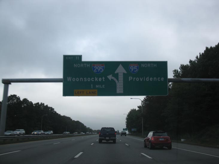 Northbound Interstate 95 Near Exit 11, Rhode Island, October 1, 2011