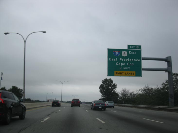 Northbound Interstate 95 Near Exit 19, Rhode Island, October 1, 2011