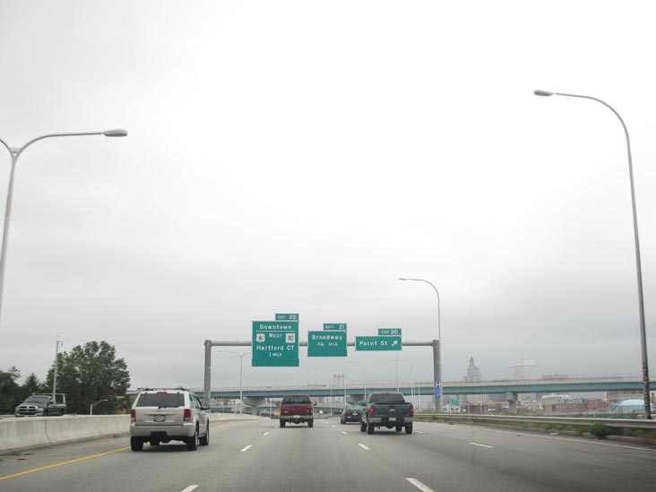 Northbound Interstate 95, Providence, Rhode Island, October 1, 2011