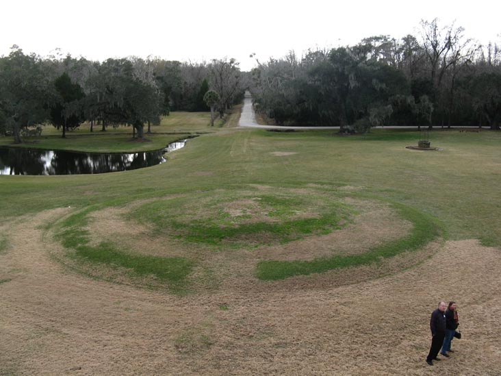 Victorian Garden Mound From Main House, Drayton Hall, Ashley River Road, Charleston, South Carolina