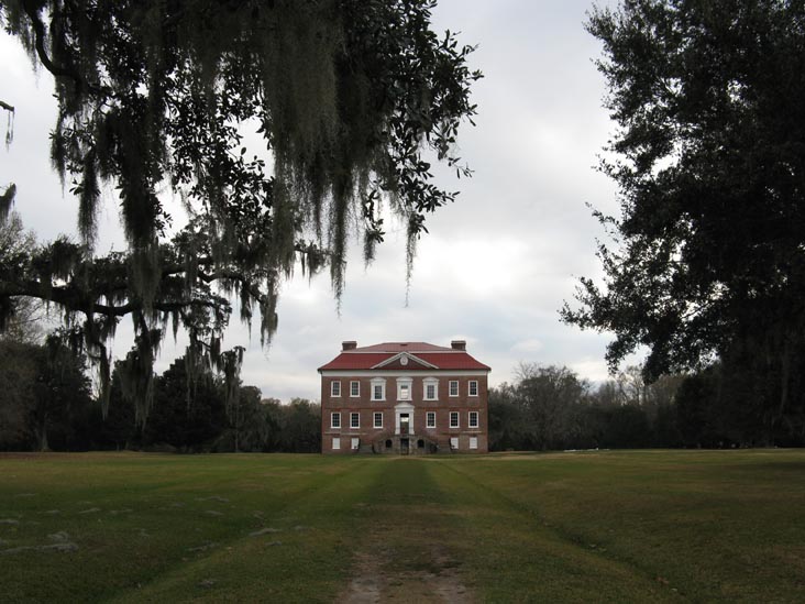 Main House From Allee, Drayton Hall, Ashley River Road, Charleston, South Carolina