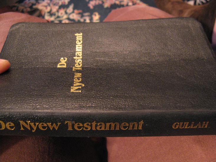 Gullah New Testament, Kennedy Library, Drayton Hall, Ashley River Road, Charleston, South Carolina