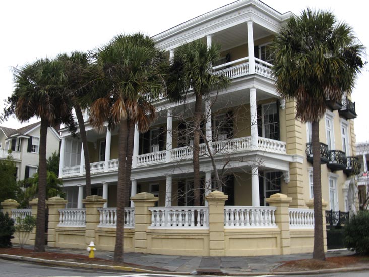 Louis DeSaussure House, 1 East Battery at South Battery, NW Corner, Charleston, South Carolina