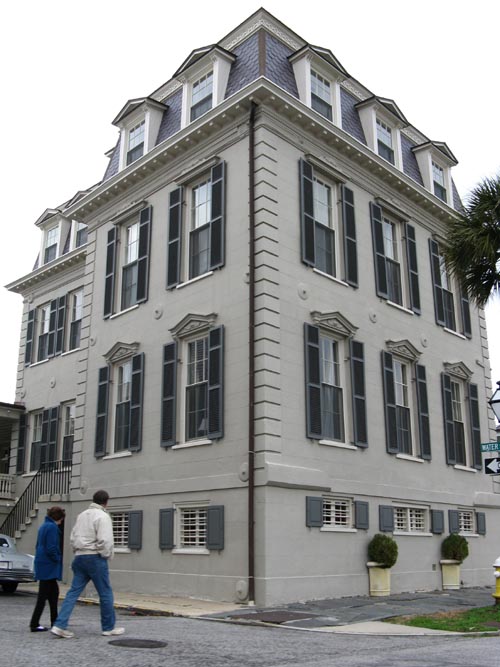Nathaniel Ingraham House, 2 Water Street at East Battery, NW Corner, Charleston, South Carolina