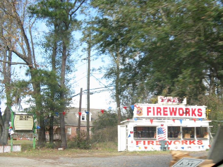 Fireworks Stand, Ashley River Road and Pierpont Avenue, NE Corner, Charleston, South Carolina