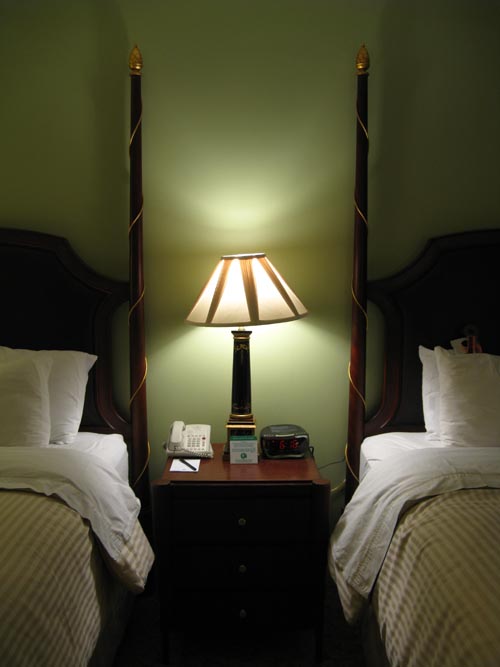 Nightstand, Room 522, Francis Marion Hotel, 387 King Street, Charleston, South Carolina