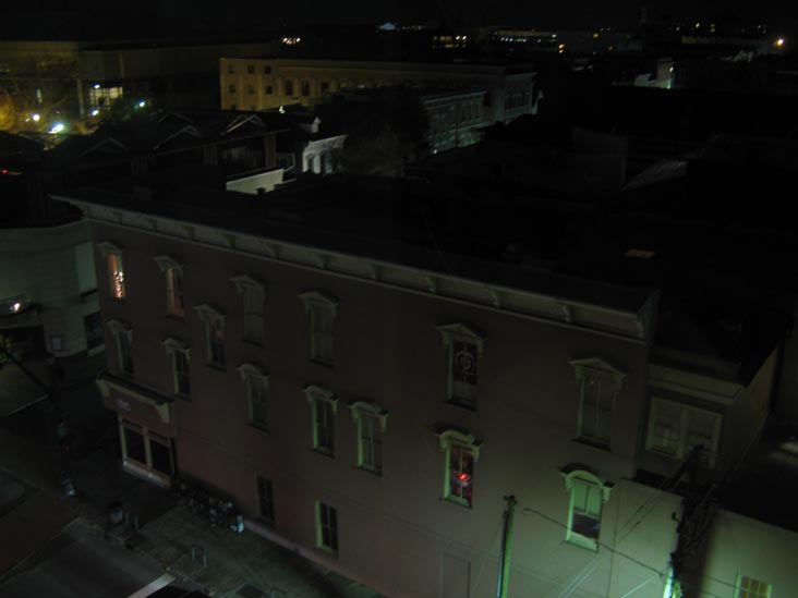 Calhoun Street and King Street, SW Corner, View From Room 522, Francis Marion Hotel, 387 King Street, Charleston, South Carolina