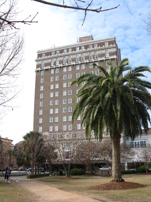 Francis Marion Hotel, Calhoun Street and King Street, NW Corner, From Marion Square, Charleston, South Carolina