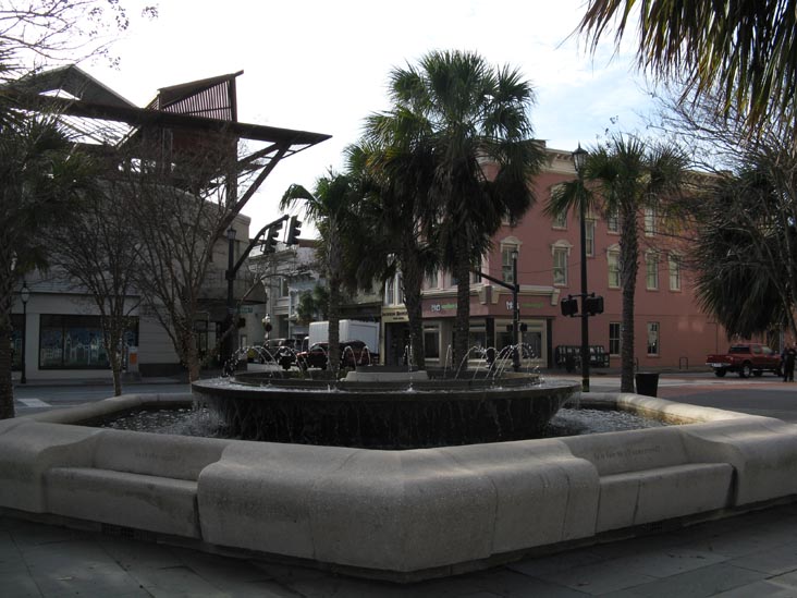 Fountain, Calhoun Street and King Street, NE Corner, Marion Square, Charleston, South Carolina