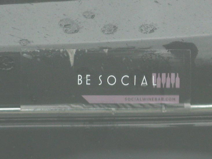 Social Wine Bar Bumper Sticker, Concord Street, Charleston, South Carolina