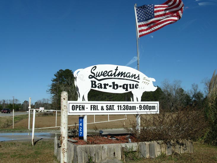 Sweatman's Bar-B-Que, 1427 Eutaw Road (Highway 453), Holly Hill, South Carolina