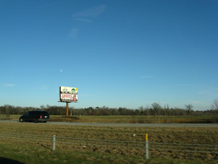 Interstate 95 Between Exits 160 and 157, Florence, South Carolina, December 29, 2009