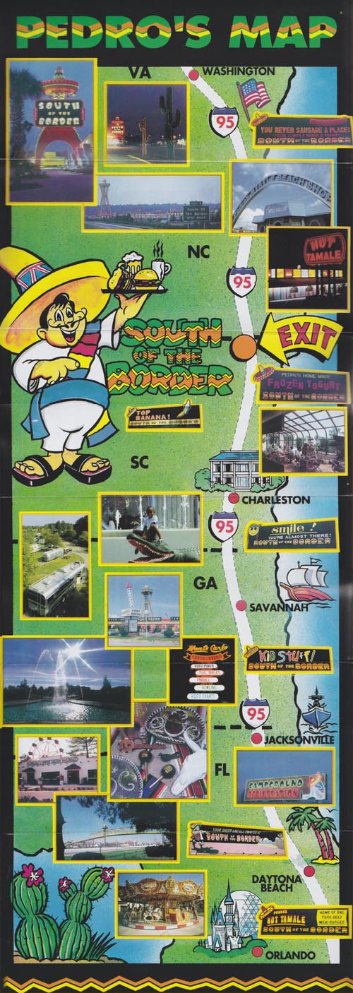 Brochure, South of the Border, Interstate 95 and US 301-501, South Carolina