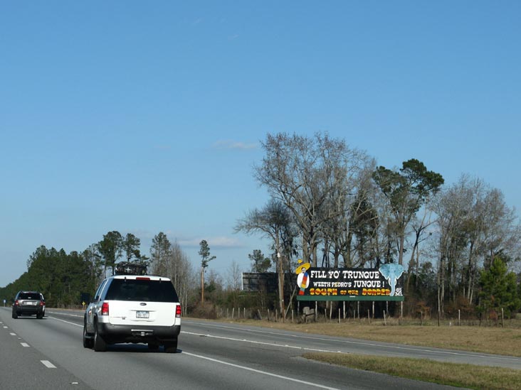 Fill Yo' Trunque With Pedro's Junque South of the Border Billboard, 65 Miles From South of the Border, Interstate 95, South Carolina
