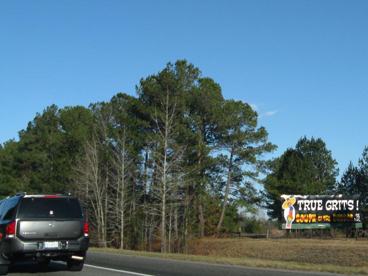 True Grits! South of the Border Billboard, 61 Miles From South of the Border, Interstate 95, South Carolina