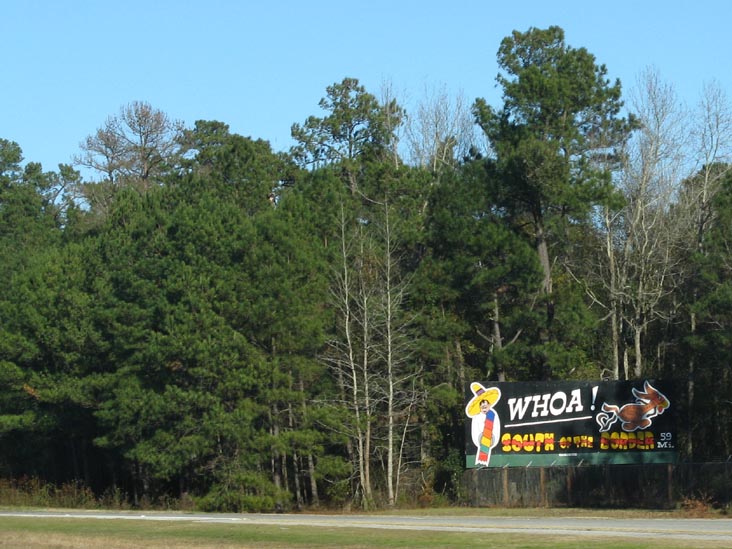 Whoa! South of the Border Billboard, 59 Miles From South of the Border, Interstate 95, South Carolina