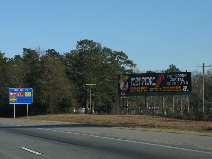 Fort Pedro South of the Border Billboard, 29 Miles From South of the Border, Interstate 95, South Carolina
