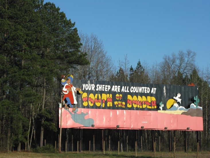 Your Sheep Are All Counted At South of the Border Billboard, About 15 Miles From South of the Border, Interstate 95, South Carolina