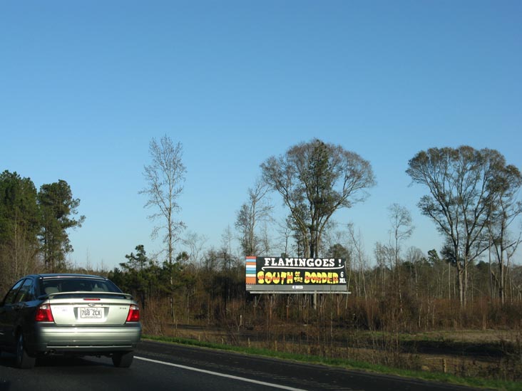 Flamingoes! South of the Border Billboard, 6 Miles From South of the Border, Interstate 95, South Carolina
