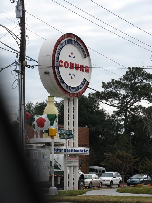 Coburg Cow Sign, Savannah Highway and Coburg Road, SW Corner, Charleston, South Carolina