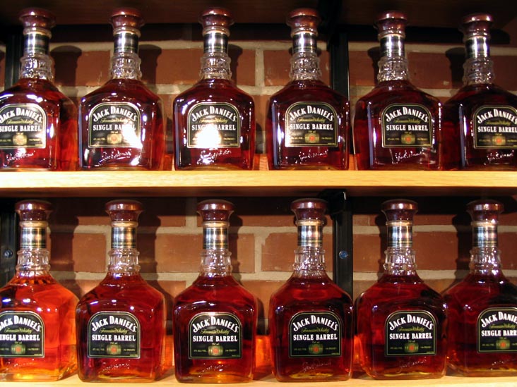 Single Barrel Jack Daniel's Bottles, Jack Daniel's Distillery, 280 Lynchburg Road, Lynchburg, Tennessee