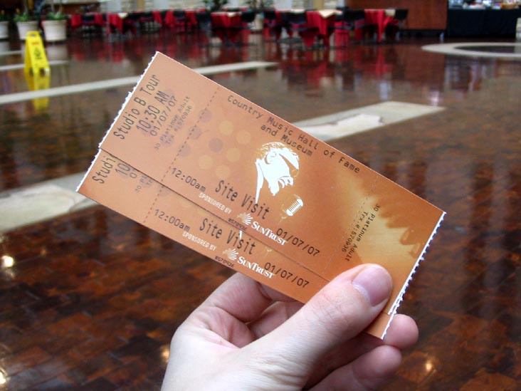 Tickets, Country Music Hall of Fame and Museum, 222 5th Avenue South, Nashville, Tennessee