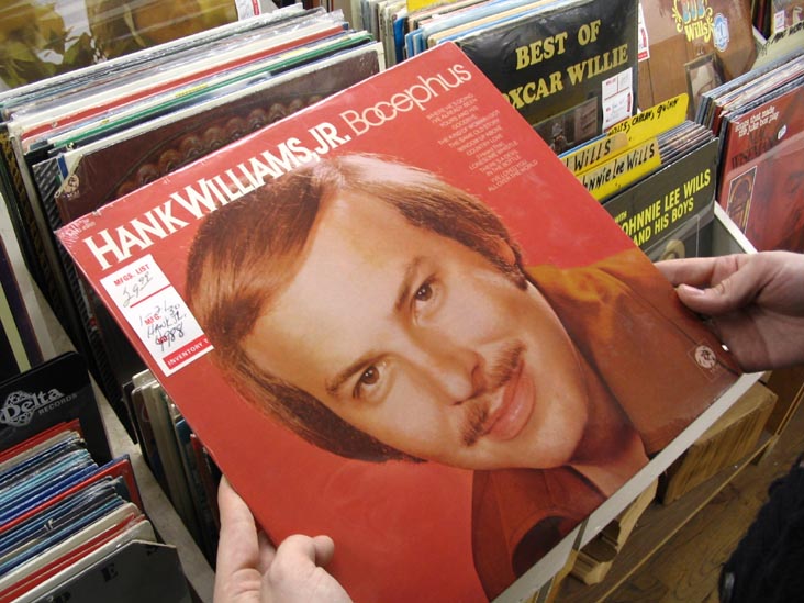 Hank Williams, Jr. Section, Lawrence Record Shop, 409 Broadway, Nashville, Tennessee