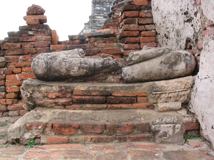 Seated Buddha Marking Outside Wall, Wat Phra Si Sanphet, Ayutthaya, Thailand