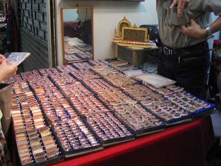 Amulets, Chatuchak Weekend Market, Bangkok, Thailand