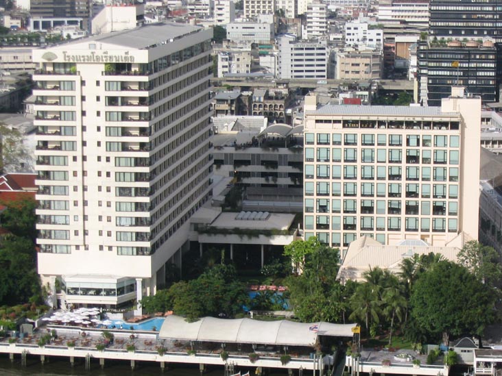 Oriental Hotel, View from the Peninsula, Bangkok, Thailand