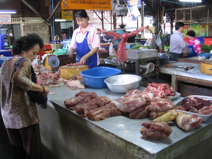 Meat, Market, Chiang Mai Thai Cookery School, Chiang Mai, Thailand