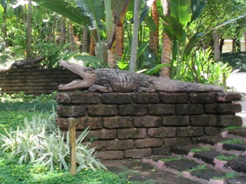 Mango Wood Alligator Carvings, Four Seasons Resort Chiang Mai, Chiang Mai, Thailand